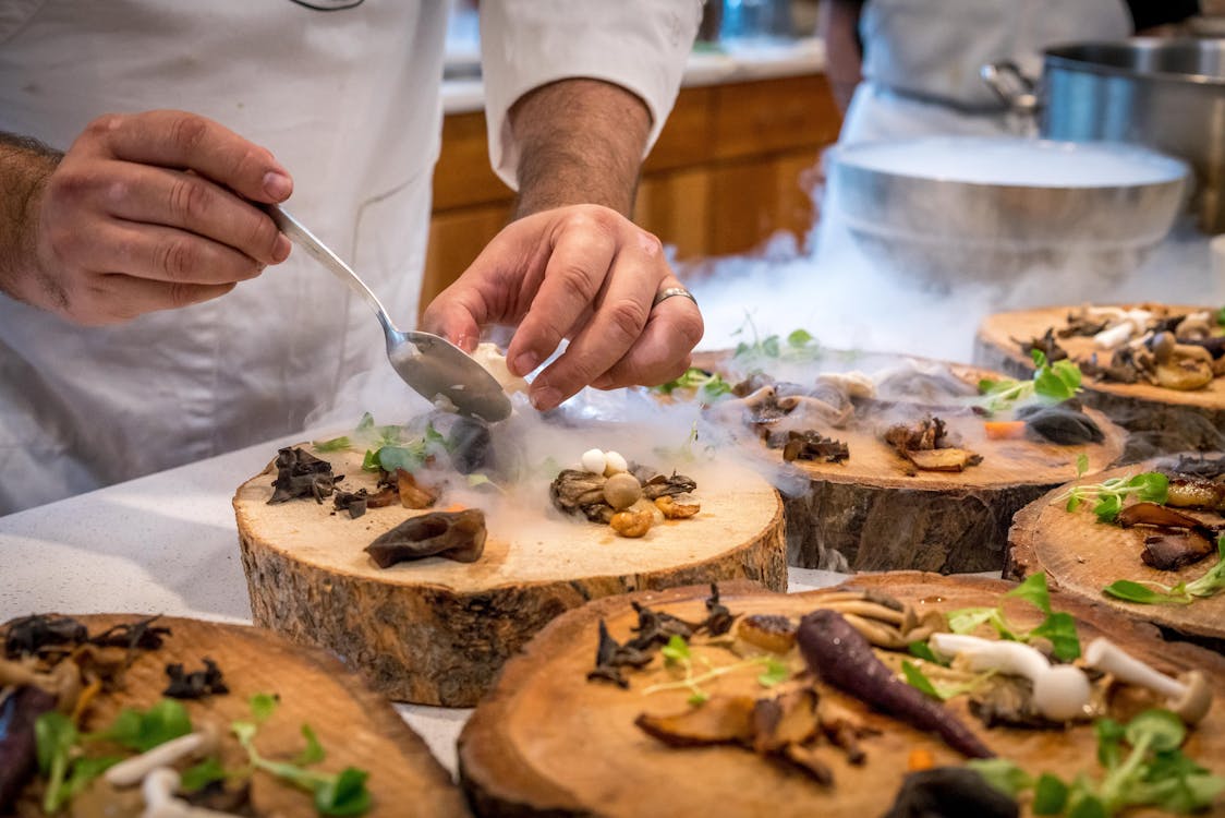 chef cooking photograph
